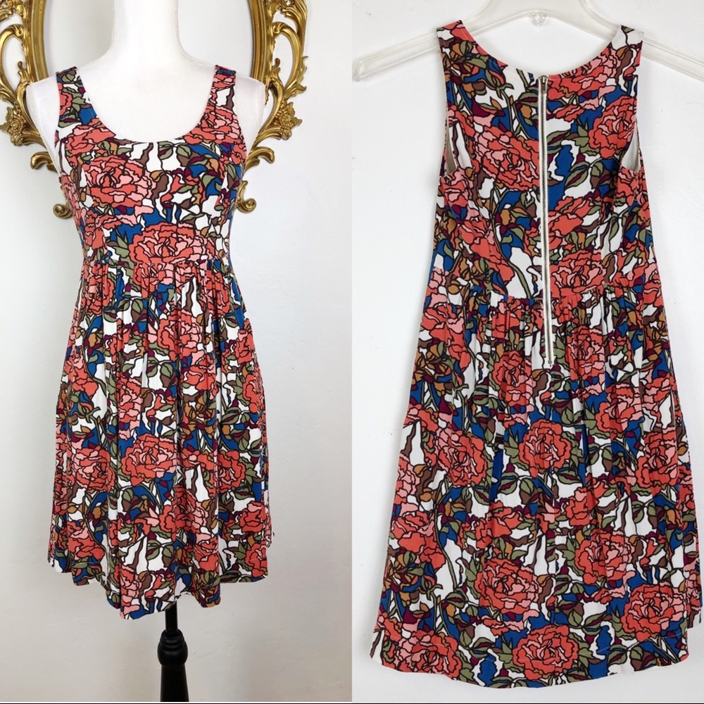 Fossil Floral Print Dress Size XS